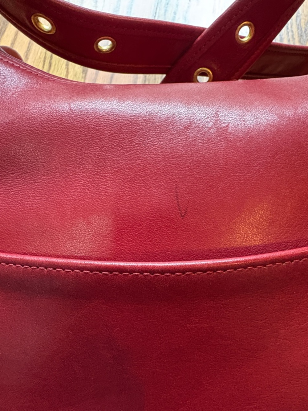Coach Legacy Crescent bag model 9718 deep red vintage - Picture 15 of 16